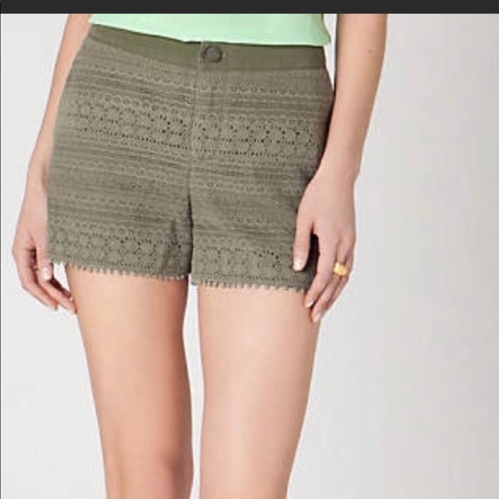 Anthro Daughters of Liberation Crocheted Shorts​​​​​​